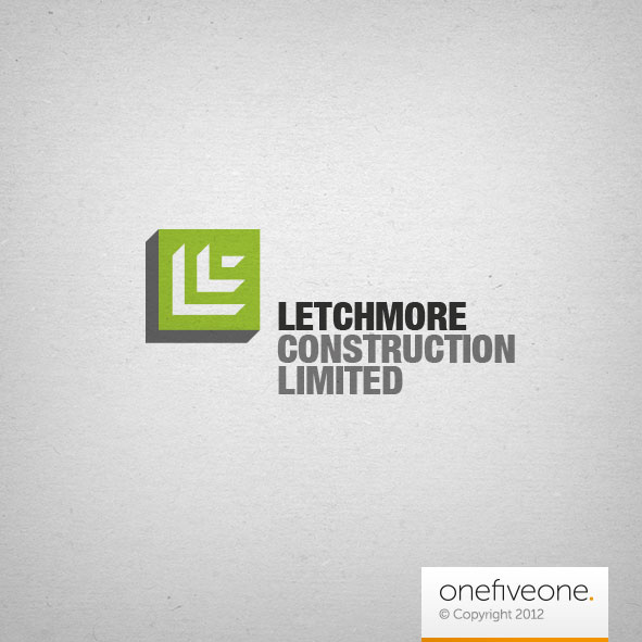 letchmore construction logo design